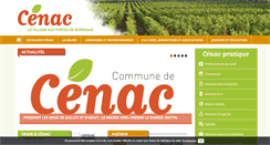Desktop Screenshot of mairiedecenac33.com