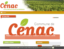 Tablet Screenshot of mairiedecenac33.com